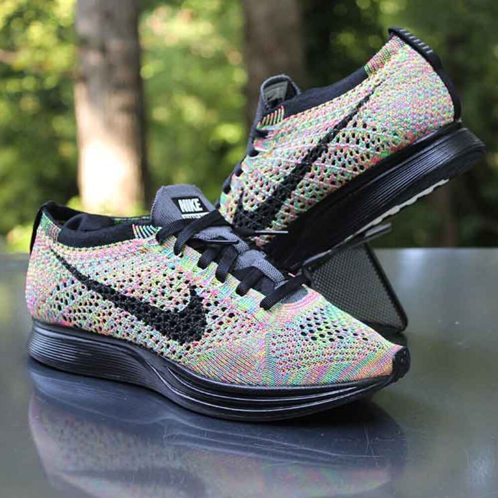 Nike Flyknit Racer Multicolor Grey Tongue 2016